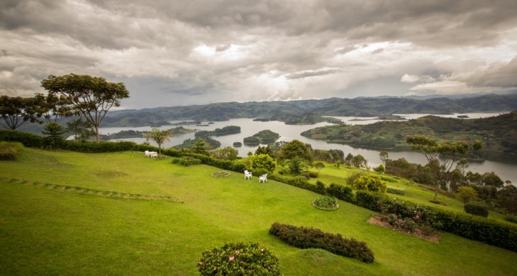 lake bunyonyi landscape